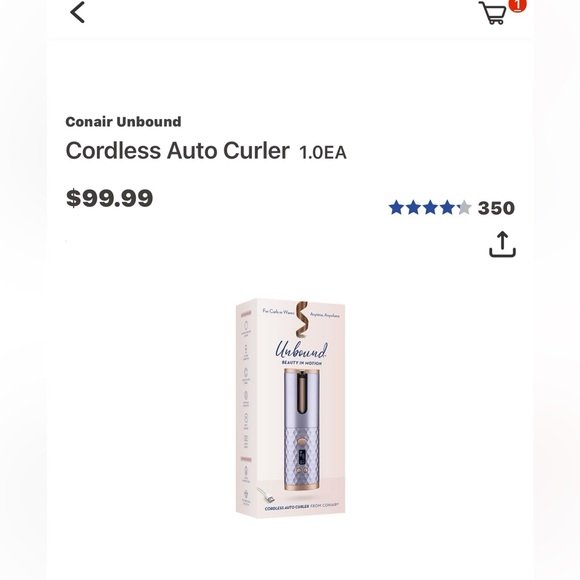 Con air cordless curler - Picture 2 of 3